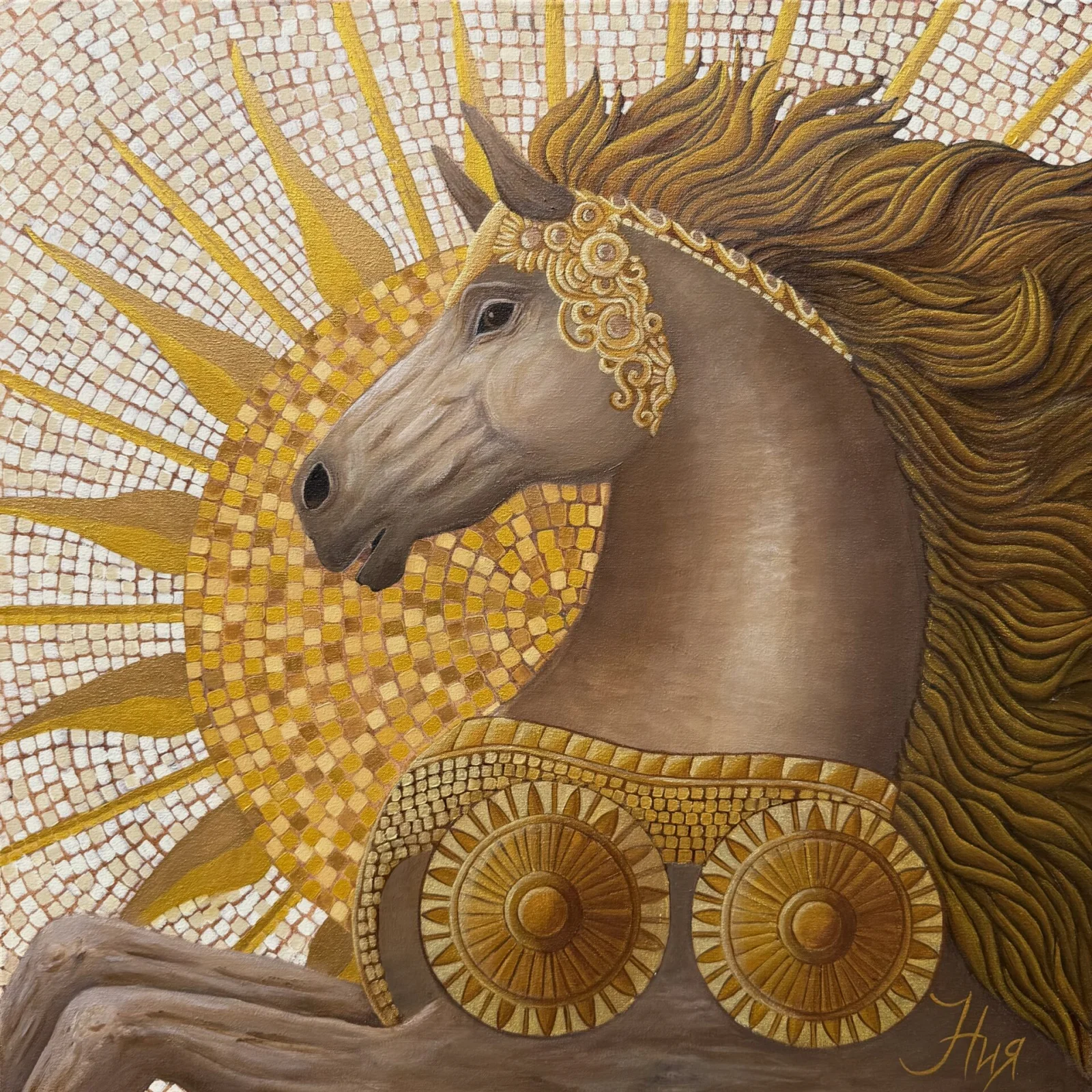 Apollon — signature painting by Nia Kyuri